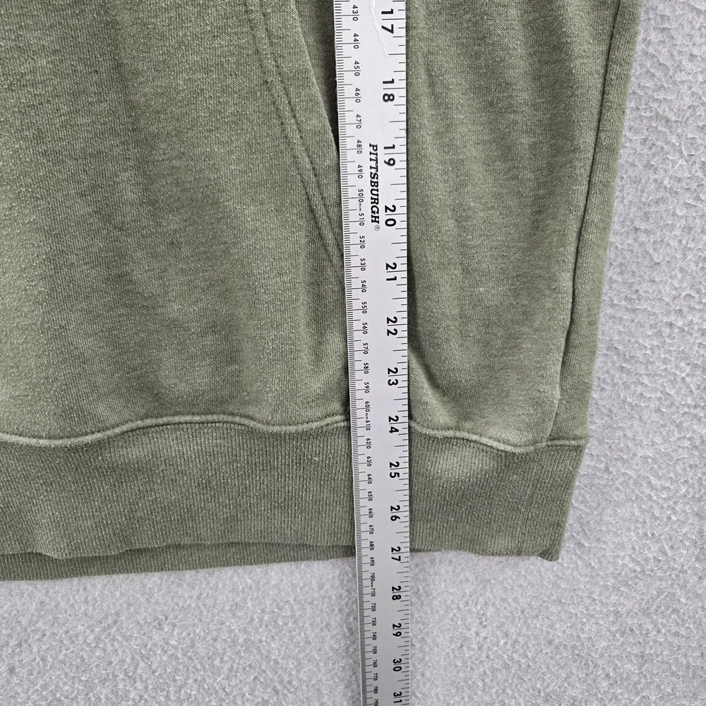 The North Face Men Hoodie M Green‎ Fleece Activewear Logo Long Sleeve